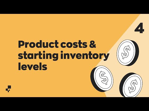 Product costs and starting inventory levels (2023) | Getting Started with inFlow