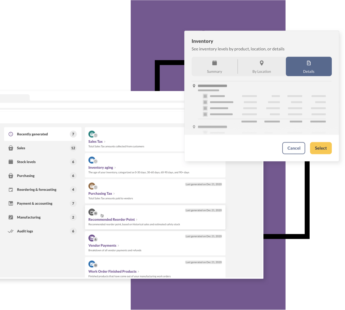 4 - desktop - UI elements - Reports - optim